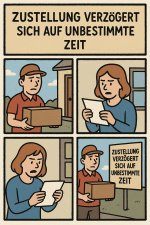Verzögerte Lieferung im Comic-Stil.jpg